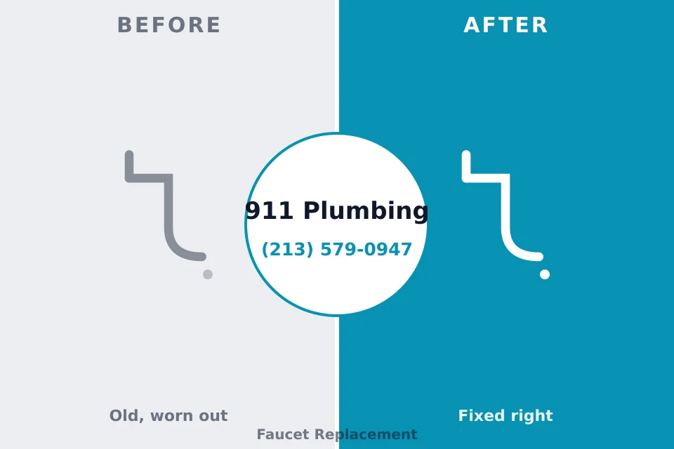 Before and after: plumbing repair Culver, OR